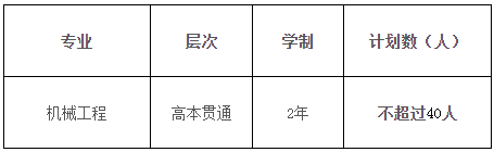 高本貫通轉段專業(yè)及計劃