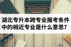 湖北省普通專升本跨專業(yè)報(bào)考條件中的“相近專業(yè)”是什么意思？