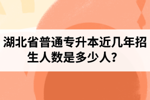 湖北省普通專升本近幾年招生人數(shù)是多少人？工作和升本怎么選擇比較好？