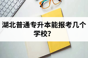 湖北普通專升本能報考幾個學(xué)校？