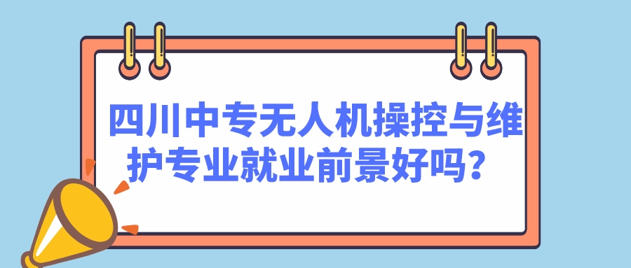 四川中專無(wú)人機(jī)操控與維護(hù)專業(yè)就業(yè)前景好嗎？(圖1)