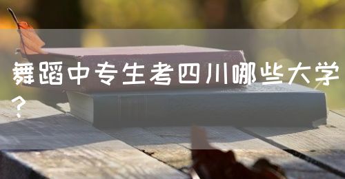 舞蹈中專生考四川哪些大學？(圖1)