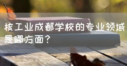 核工業(yè)成都學(xué)校的專(zhuān)業(yè)領(lǐng)域是哪方面？(圖1)