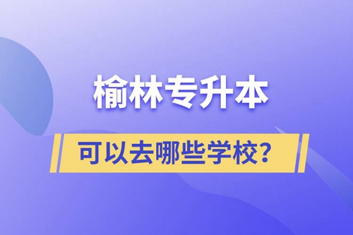 榆林專升本可以去哪些學校？